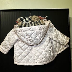 Burberry pink baby girls coat 6 months